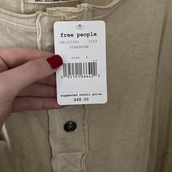 free people top w buttons - Picture 2 of 2